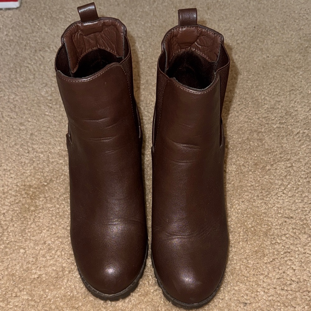 Boots, Brown Ankle Boots, size 8, EUC